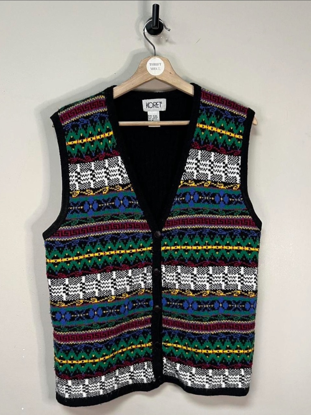 Vtg 90s Knit Vest